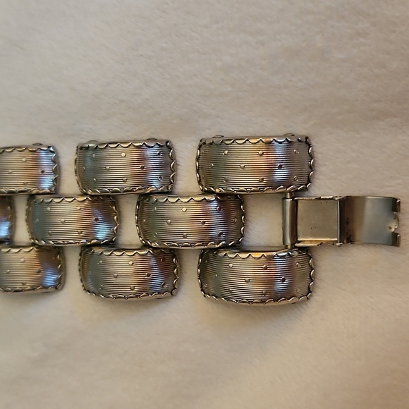 Antique 1920s-1930s Art Deco Machine Age Tech Unisex Bracelet - Picture 6 of 9
